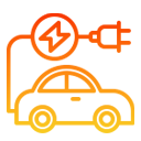 Electric vehicles industry icon