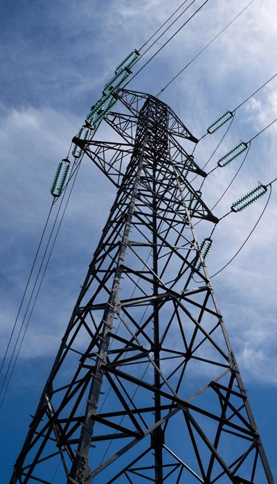 High-voltage electricity transmission tower