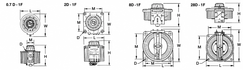 Manual Type Dimmers / Variac